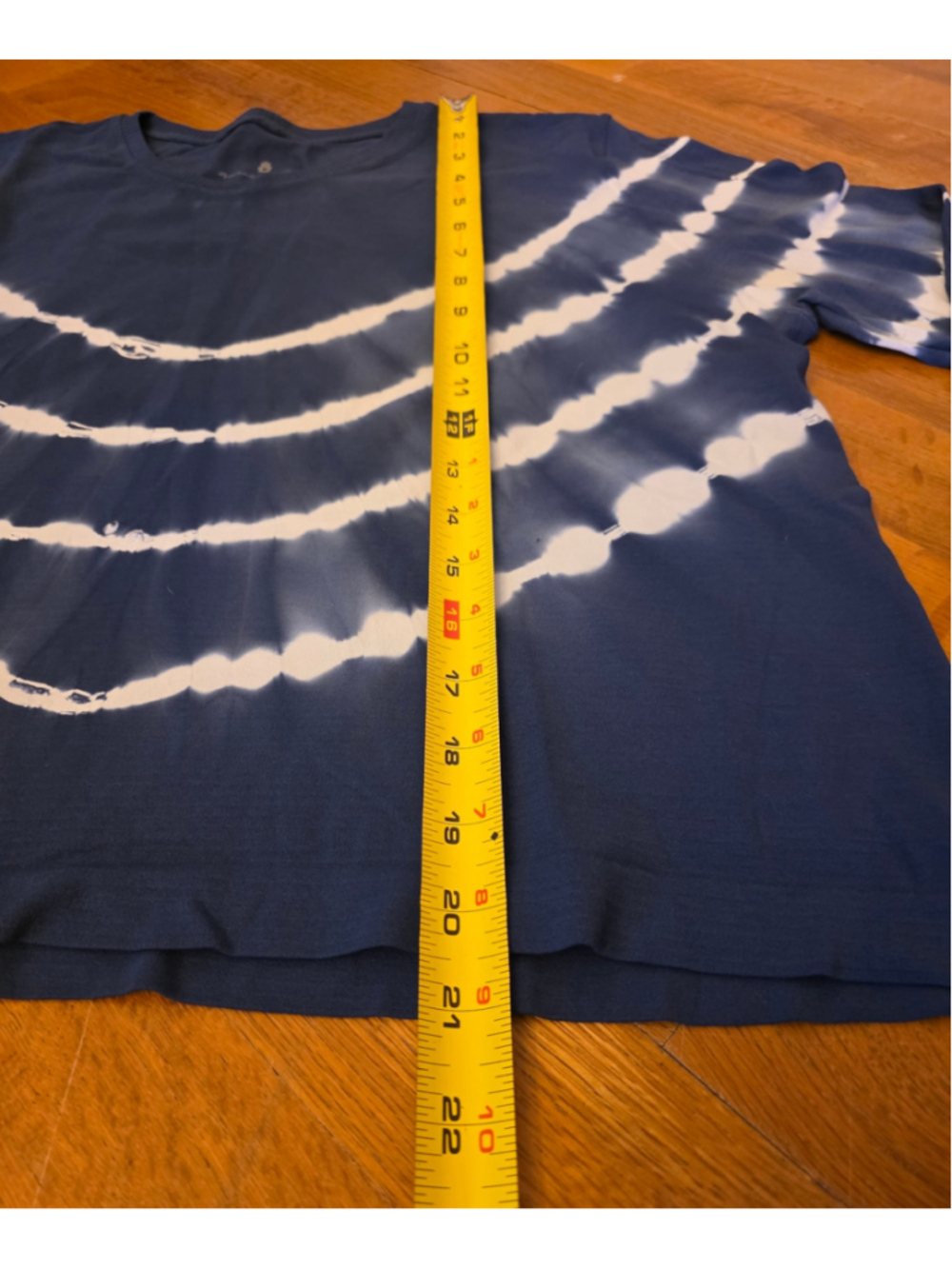 Spiritual Gangster Supernova XS Long Sleeve blue arched shibori pattern Yoga - Picture 5 of 7